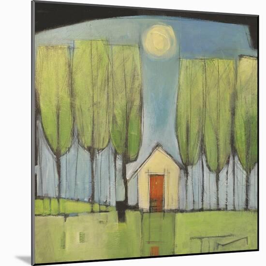 Yellow House in Woods-Tim Nyberg-Mounted Premium Giclee Print