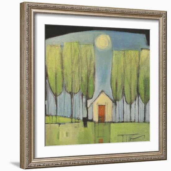 Yellow House in Woods-Tim Nyberg-Framed Giclee Print