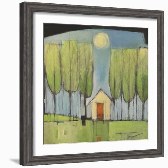 Yellow House in Woods-Tim Nyberg-Framed Giclee Print