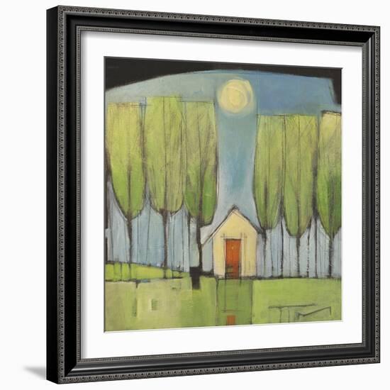 Yellow House in Woods-Tim Nyberg-Framed Giclee Print