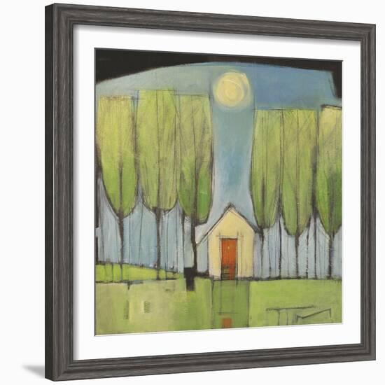 Yellow House in Woods-Tim Nyberg-Framed Giclee Print