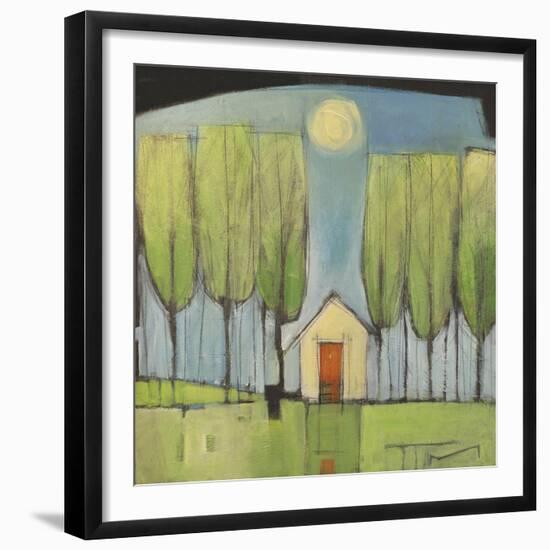 Yellow House in Woods-Tim Nyberg-Framed Giclee Print