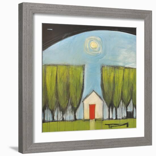 Yellow House Red Door-Tim Nyberg-Framed Giclee Print