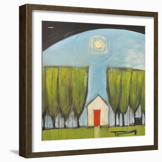 Yellow House Red Door-Tim Nyberg-Framed Giclee Print