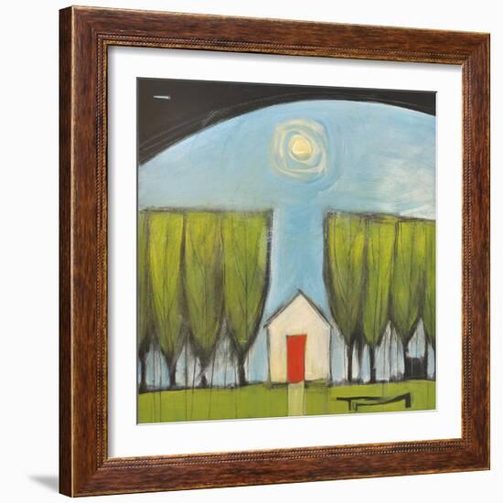 Yellow House Red Door-Tim Nyberg-Framed Giclee Print