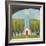 Yellow House Red Door-Tim Nyberg-Framed Giclee Print