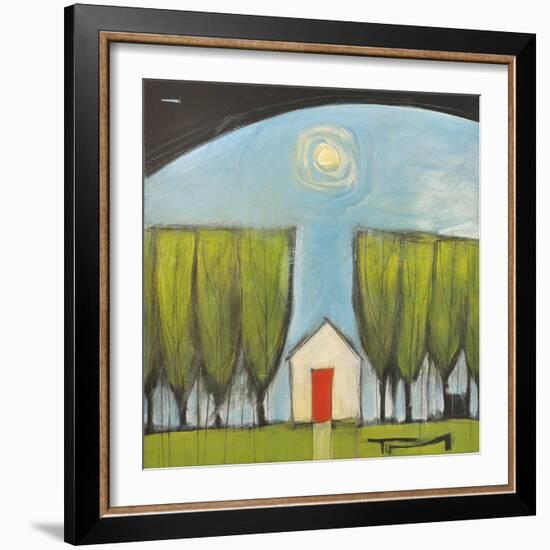 Yellow House Red Door-Tim Nyberg-Framed Giclee Print