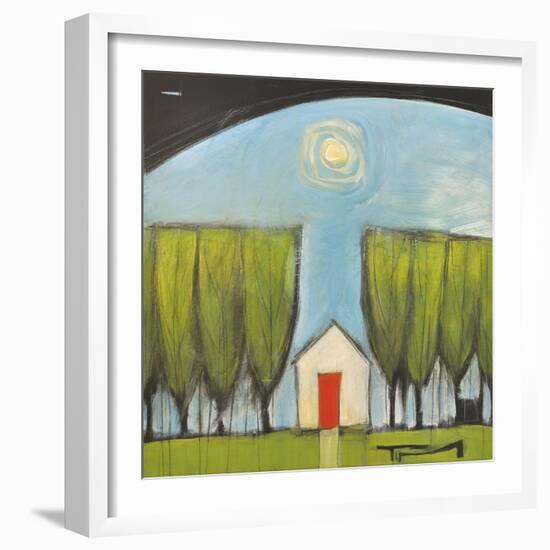 Yellow House Red Door-Tim Nyberg-Framed Giclee Print