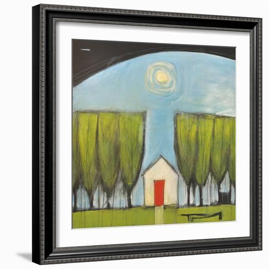 Yellow House Red Door-Tim Nyberg-Framed Giclee Print