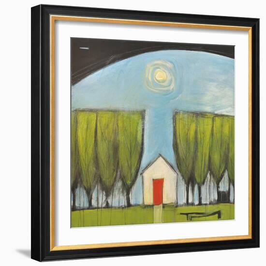 Yellow House Red Door-Tim Nyberg-Framed Giclee Print