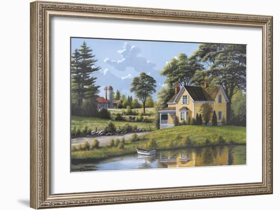 Yellow House-Bill Saunders-Framed Giclee Print