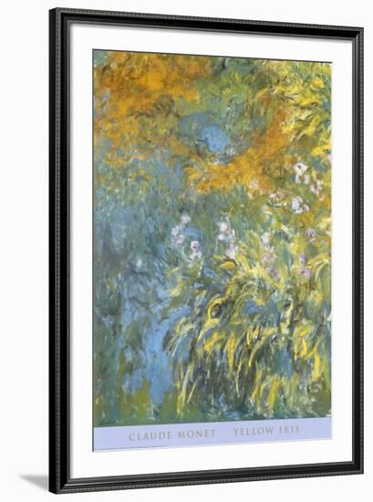 Yellow Iris-Claude Monet-Framed Art Print