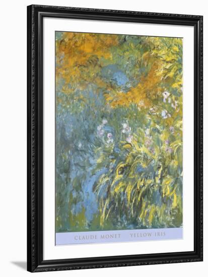 Yellow Iris-Claude Monet-Framed Art Print