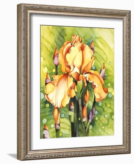 Yellow Iris-Mary Russel-Framed Giclee Print