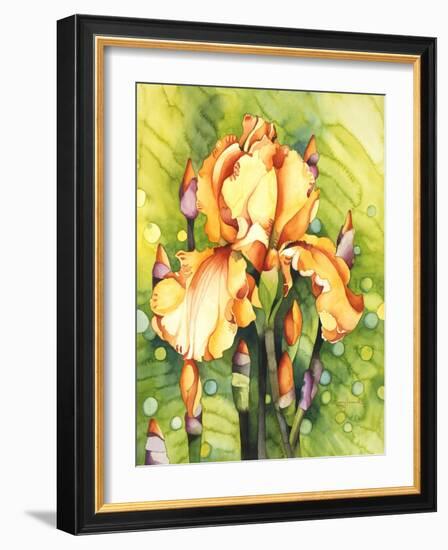 Yellow Iris-Mary Russel-Framed Giclee Print