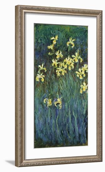 Yellow Irises, c.1914-17-Claude Monet-Framed Premium Giclee Print