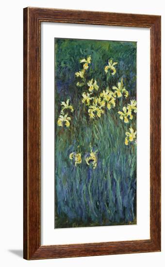 Yellow Irises, c.1914-17-Claude Monet-Framed Premium Giclee Print