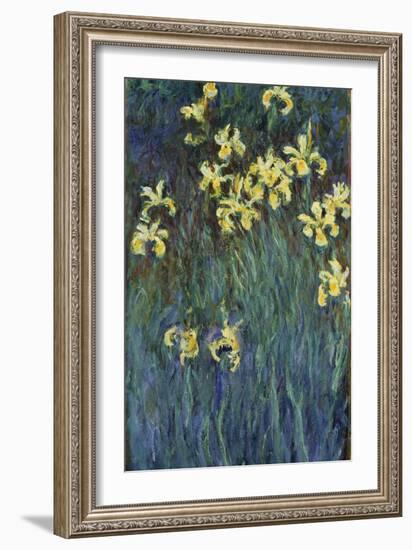 Yellow Irises-Claude Monet-Framed Giclee Print