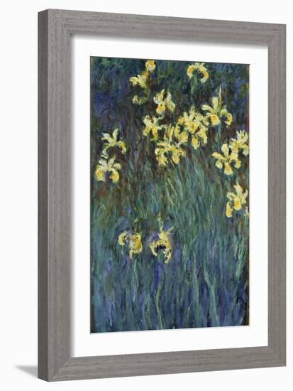 Yellow Irises-Claude Monet-Framed Giclee Print