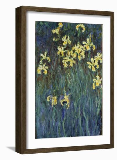 Yellow Irises-Claude Monet-Framed Giclee Print