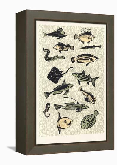 Yellow Japanese Fish, 2016-Eliza Southwood-Framed Premier Image Canvas