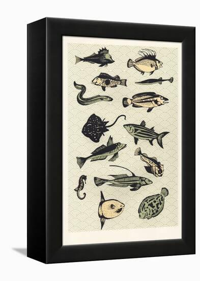 Yellow Japanese Fish, 2016-Eliza Southwood-Framed Premier Image Canvas