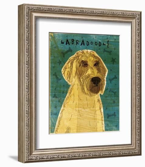 Yellow Labradoodle-John Golden-Framed Giclee Print