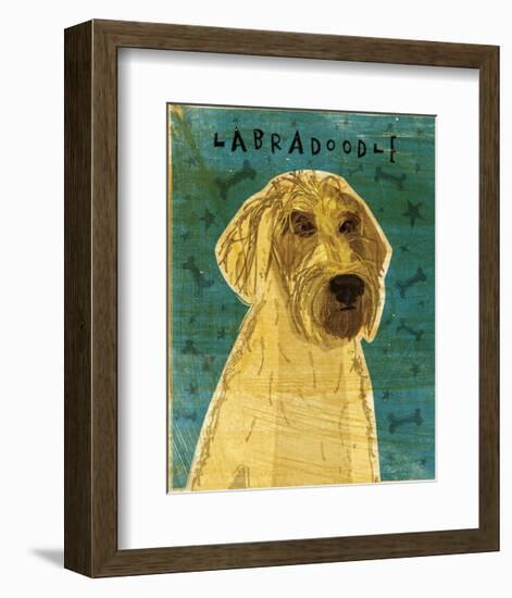 Yellow Labradoodle-John Golden-Framed Giclee Print