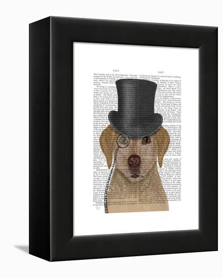 Yellow Labrador, Formal Hound and Hat-Fab Funky-Framed Stretched Canvas