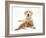 Yellow Labrador Puppy and Ginger Kitten-Mark Taylor-Framed Photographic Print