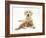 Yellow Labrador Puppy and Ginger Kitten-Mark Taylor-Framed Photographic Print