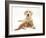 Yellow Labrador Puppy and Ginger Kitten-Mark Taylor-Framed Photographic Print