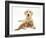 Yellow Labrador Puppy and Ginger Kitten-Mark Taylor-Framed Photographic Print