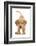 Yellow Labrador puppy, playful posture-Mark Taylor-Framed Photographic Print