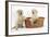 Yellow Labrador Retriever Puppies, 7 Weeks, in a Wicker Dog Basket-Mark Taylor-Framed Photographic Print