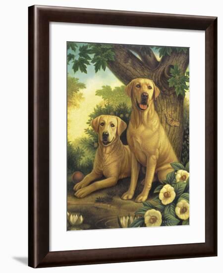 Yellow Labs-Dan Craig-Framed Giclee Print