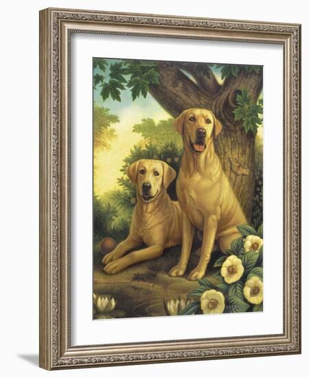 Yellow Labs-Dan Craig-Framed Giclee Print