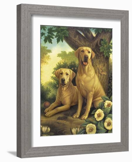 Yellow Labs-Dan Craig-Framed Giclee Print