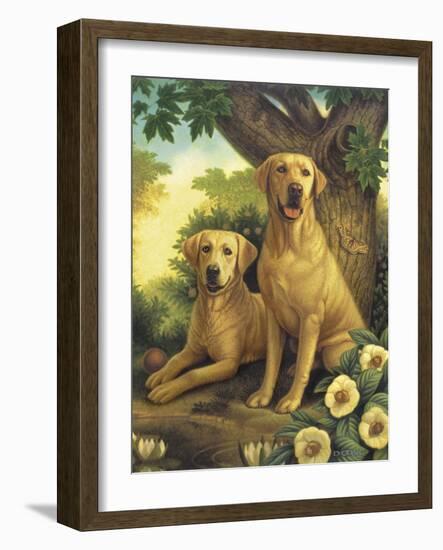 Yellow Labs-Dan Craig-Framed Giclee Print