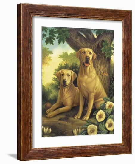 Yellow Labs-Dan Craig-Framed Giclee Print