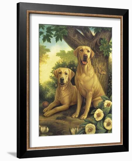 Yellow Labs-Dan Craig-Framed Giclee Print