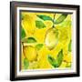 Yellow Lemons-Julija Belickienė-Framed Giclee Print