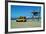 Yellow Life Gird Track at Beach-Steve Ash-Framed Photographic Print