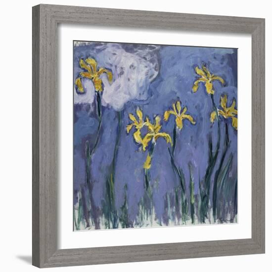 Yellow Lilies and Rose Cloud, C. 1918-Claude Monet-Framed Giclee Print