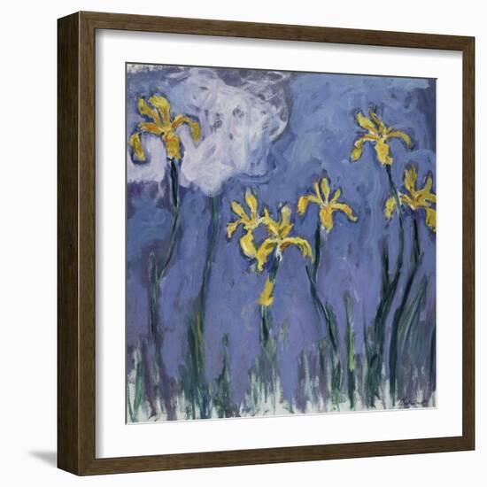 Yellow Lilies and Rose Cloud, C. 1918-Claude Monet-Framed Giclee Print