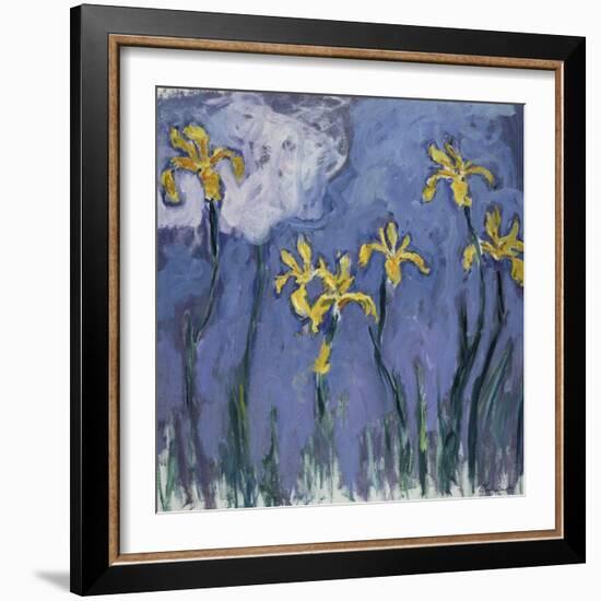 Yellow Lilies and Rose Cloud, C. 1918-Claude Monet-Framed Giclee Print