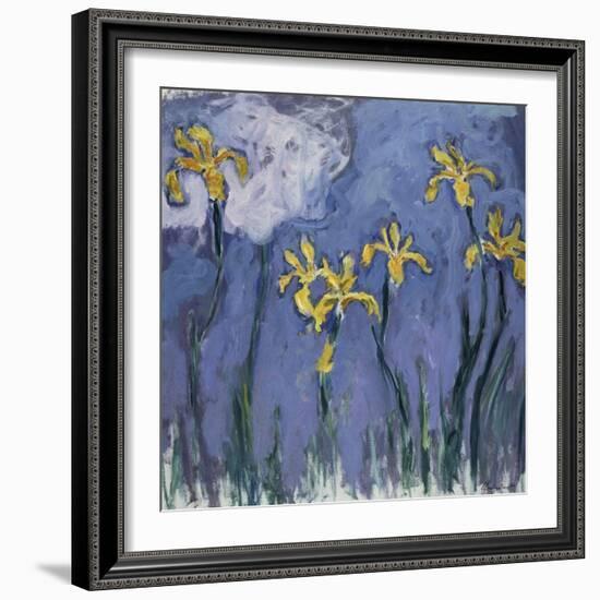 Yellow Lilies and Rose Cloud, C. 1918-Claude Monet-Framed Giclee Print