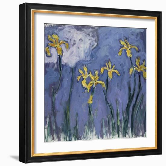 Yellow Lilies and Rose Cloud, C. 1918-Claude Monet-Framed Giclee Print