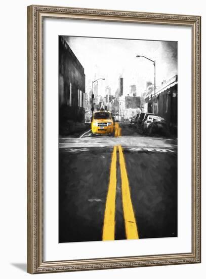 Yellow Lines-Philippe Hugonnard-Framed Giclee Print