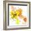 Yellow Liquid Flower-Jan Weiss-Framed Art Print